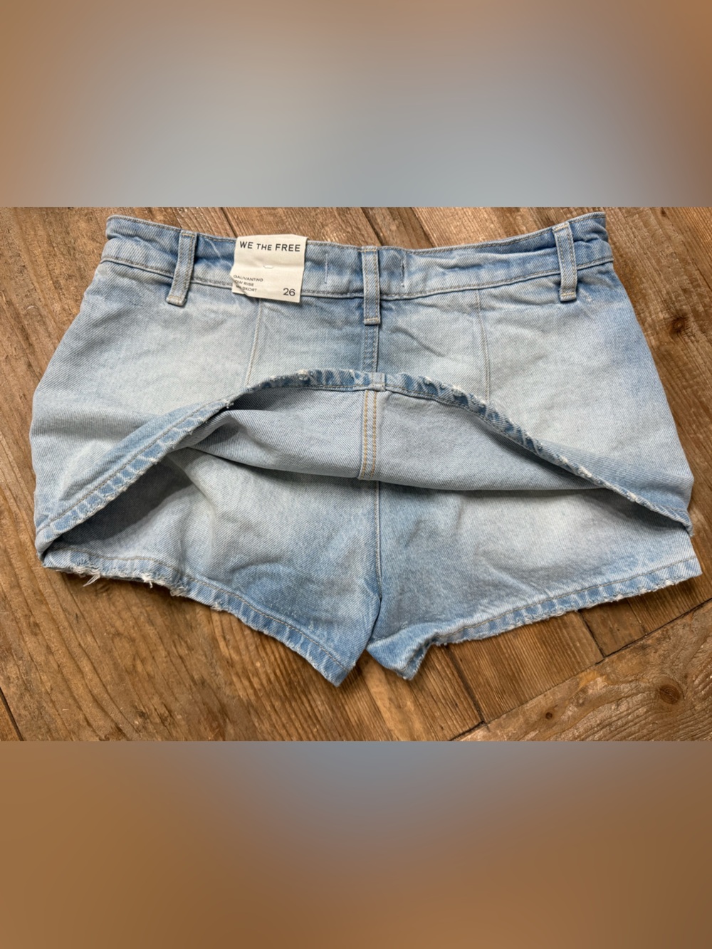 FREE PEOPLE WE THE FREE Gallivanting Peekaboo Women’s Skort Size 26 NWT $78 - Picture 12 of 13
